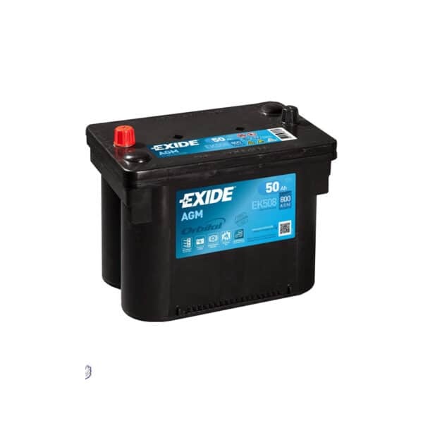 EXIDE EK508 AGM START STOP 12V 50Ah 800A Batterie voiture