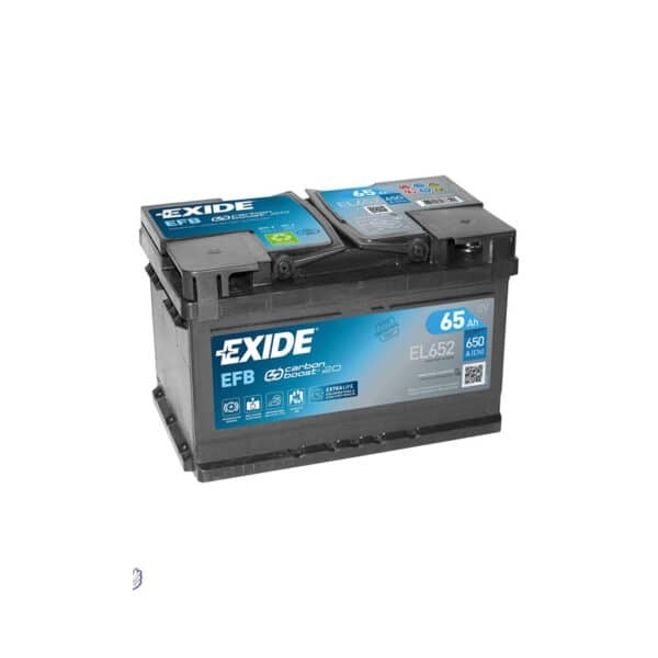 EXIDE EL652 LB3 EFB START STOP 12V 65Ah 650A Batterie voiture 1