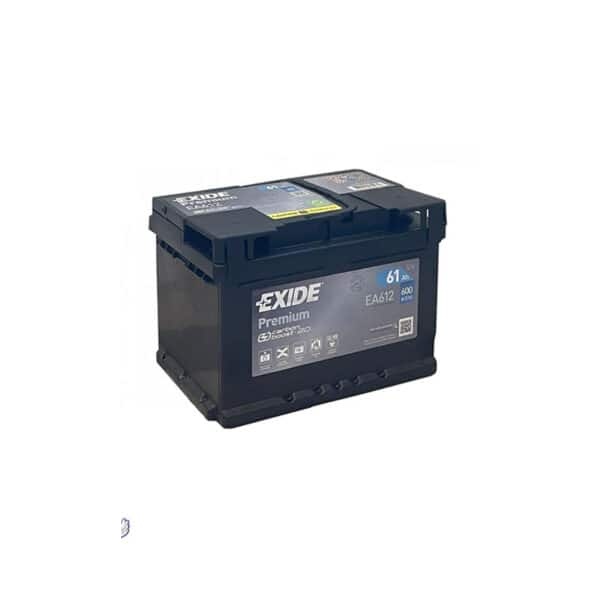 EXIDE EA612 LB2 12V 61Ah 600A Batterie voiture