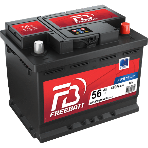 FREEBATT FB L2 12V 56Ah 480A BATTERIE VOITURE