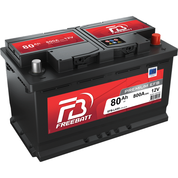 FREEBATT FB L4 EFB START STOP 12V 80Ah 800A BATTERIE VOITURE